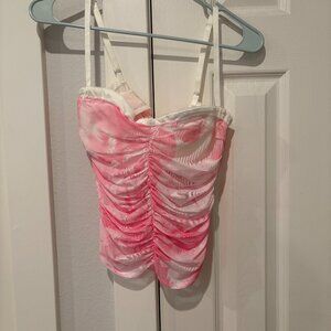White Fox Pink Top NWT Size Small